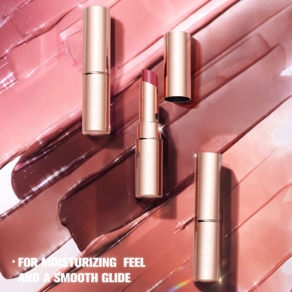 PHOFAY creamy hydrating lipstick in rose gold tube